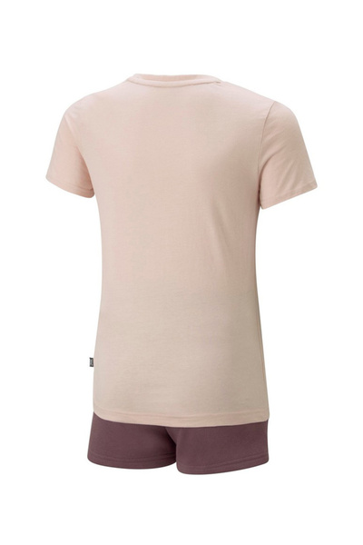 Puma Logo Tee and Shorts Set - Beige