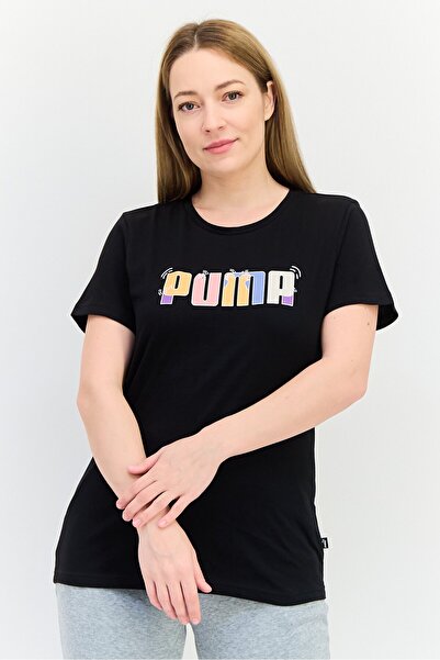 Puma Women Sportswear Fit Short Sleeve Outdoor T-shirt, Black