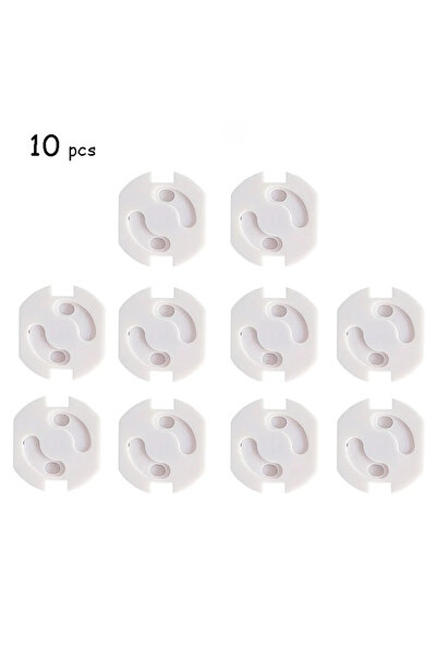 XUNYI 10 قطع 2 فتحة 10 قطع أمان للأطفال مقبس كهربائي حماية أمان آمن ثنائي الطور