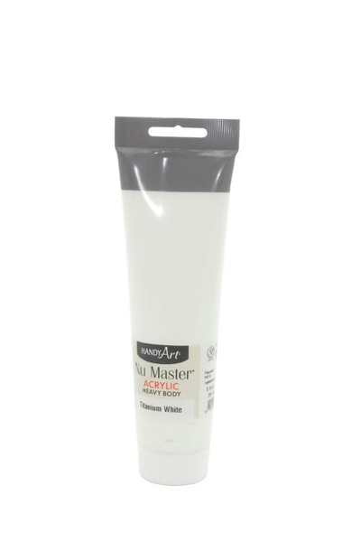 Handy Art Master Heavy Body Acrylic Paint – Titanium White 150 ml
