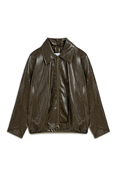 Twist Leather looking coat