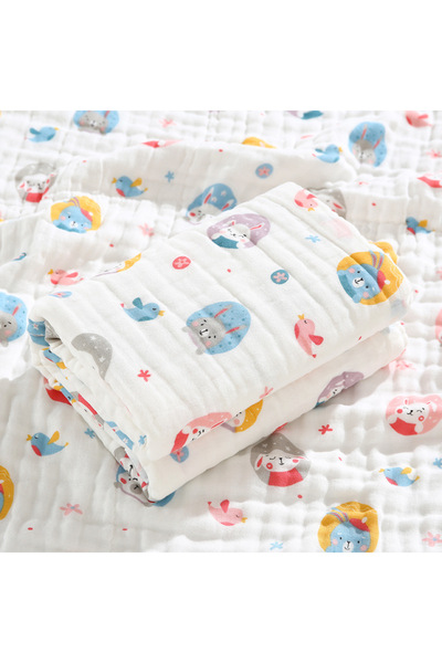Choice Bunny Paradise Environmental Breathable Newborn Baby Cotton Gauze Prin...