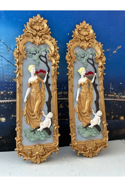 busraconcept Pictură de perete realizată manual în stil vintage – accesoriu d...