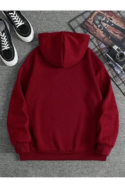 uyguntarz Unisex Draw Bear Printed Oversize Sweatshirt