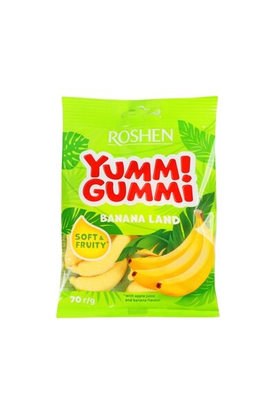 OEM Set 3 pungi de jeleuri Banana Land, 3x70g, Roshen