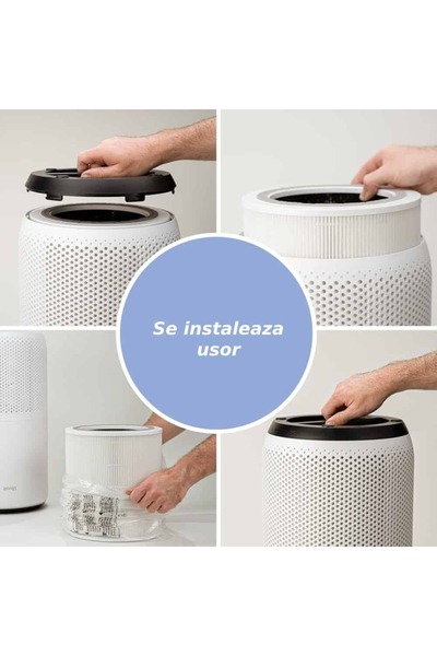 PAA-home Compatible filter LEVOIT Core 400S, Core 400S-RF, nylon preliminary filter, true HEPA and activated carbon