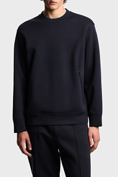 Emporio Armani Regular Fit Crew Neck Pocket Sweat Men's Sweat Em003052 Af1754...