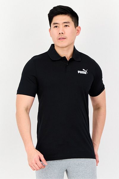Puma Men Sportswear Fit Short Sleeves Outdoor Polo Shirt, Black