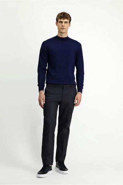 Kiğılı Slim Fit Slim Fit Patterned Flannel Classic Trousers