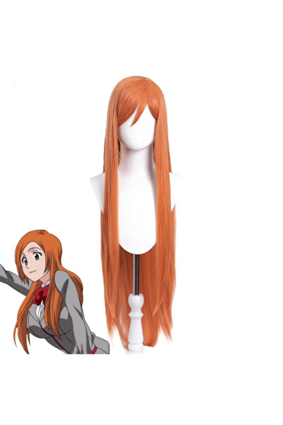 Choice زي تنكري لشخصية أنمي بليتش إينو أوريهيمي باللون البرتقالي مقاس واحد، غ...