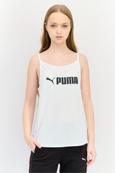 Puma Women Sportswear Fit Sleeveless Training Top, White