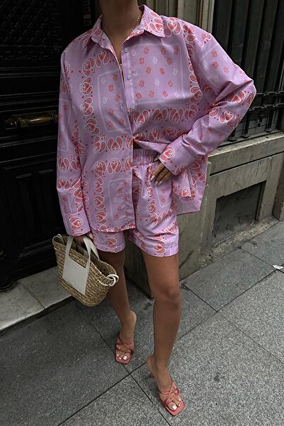 Lijuri Carrie Patterned Shorts Set 9720-08