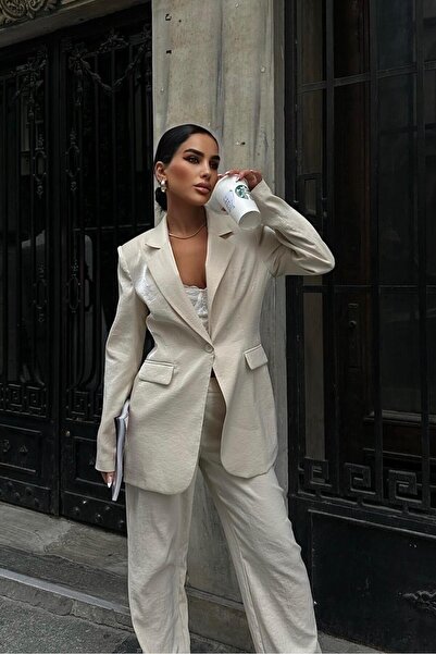 Lijuri Gisella Shiny Satin Suit 9851