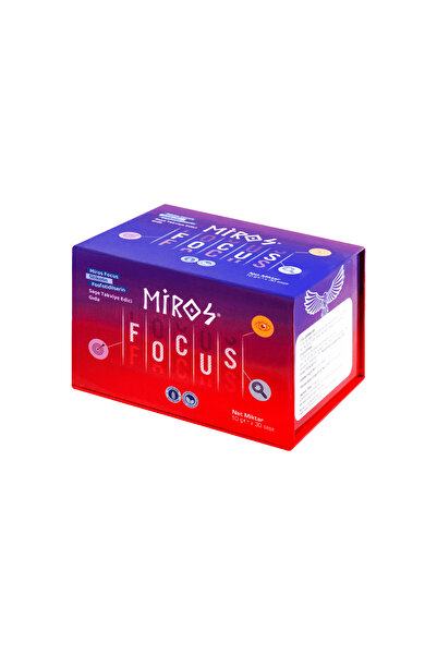 MİROS BİYOTEKNOLOJİ MİROS Focus 🧠| Günlük Zihinsel Performansınızı Destekleyen Akıllı Takviye – 30 Saşe