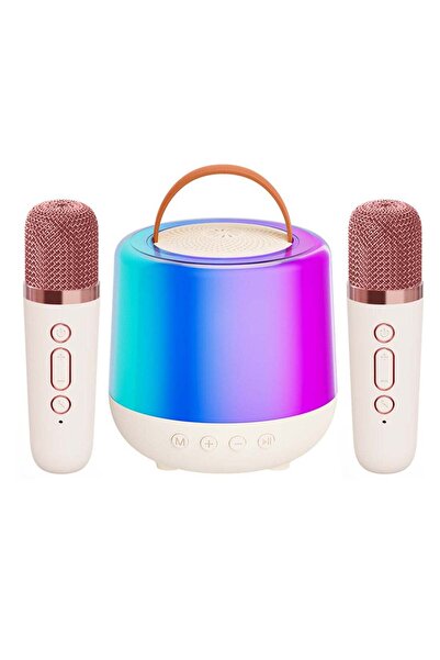 ETG Karaoke Machine Bluetooth Stereo Wireless Children's Small Family KTV Set Singing Microphone Speaker