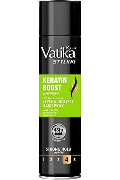 Vatika Keratin Boost Hairspray 250ml | Strong 48Hr Hold | Styles & Protects |...