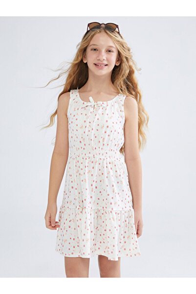 LC Waikiki Rochie pentru fetiță cu guler rotund