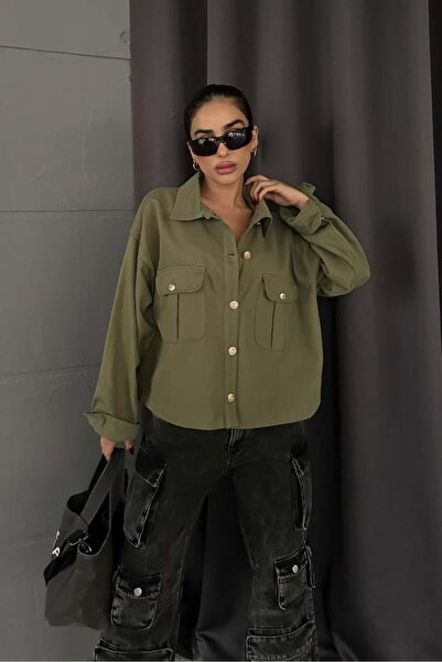 Lijuri Anya Oversize Gabardine Jacket 6063-8 R4-G-K2