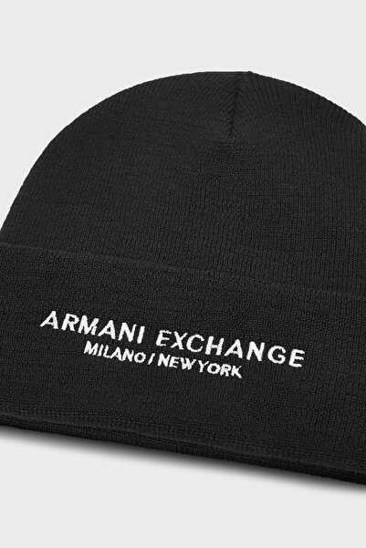 Armani Exchange Logo Embroidered Beanie Men's Beanie Xm001637 Af16950 Uc001