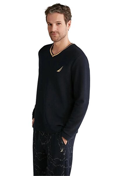 YUYİ N A U T l C A ЛІЦЕНЗОВАНИЙ ПІДКОМОК З ДОВГИМИ РУКАВАМИ ЧОЛОВІЧИЙ ПІЖАМНИЙ КОМПЛЕКТ