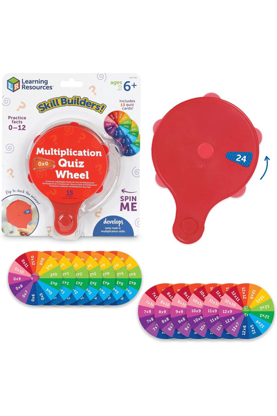 Learning Resources Educational activity set - Multiplication table wheel