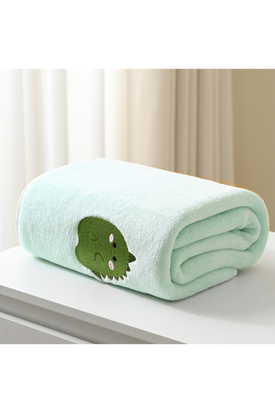 Choice green Printed baby bath towel 43*41 inches absorbent non-linting lovely embroidery pattern texture l