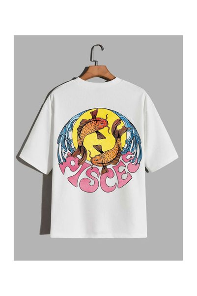 Sebesta Fashion New Season Pisces Top Printed Cotton T-Shirt Sebesta Fashion