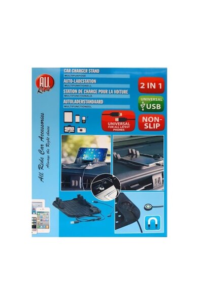 All Ride Υποστήριξη auto pentru phone, ALL RIDE, functie de incarcare, negru