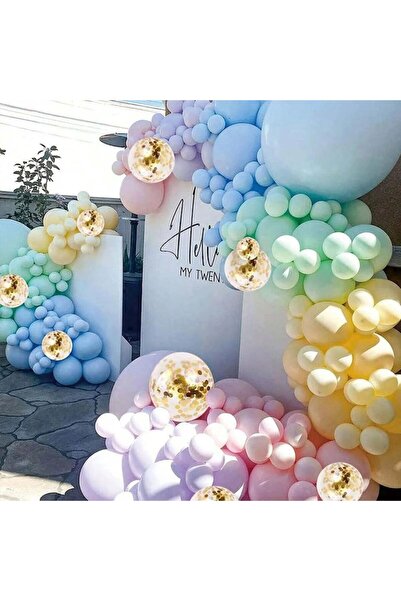 OEM Balloon Arch, 115 pcs, Pastel Colors