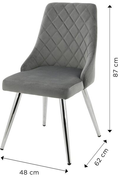 Vanity Living Dining Chair Sets with Velvet Fabric, 87cm Accent Chair for Dining Room with Gold Fini