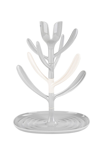 Kikka Boo Suport pentru uscat biberoane KikkaBoo Tulip Grey,capacitate pana l...