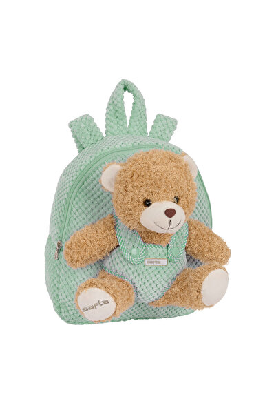safta Geantă pentru copii Ursuleț de pluș turcoaz 23 x 27 x 7,5 cm