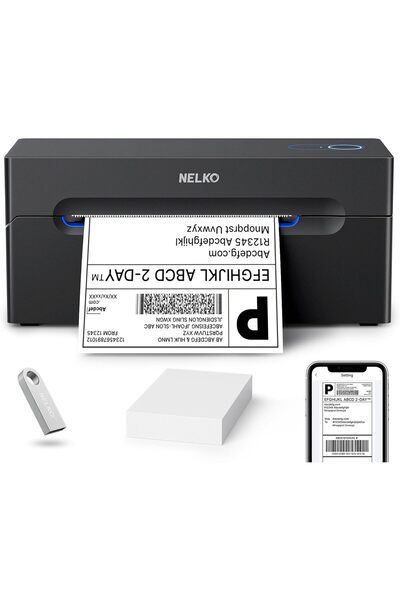 Nelko طابعة ملصقات الشحن الحرارية بتقنية البلوتوث