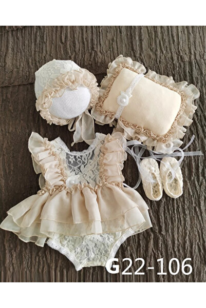 Choice 0-1 Month G22-106 Baby Newborn Photography Props Baby Girl Lace Dress Romper Bodysuits Outfit Hat H