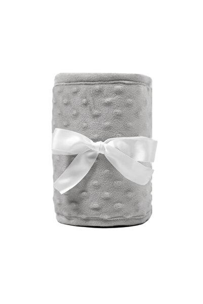 Choice غطاء حماية أسنان سرير الأطفال من الصوف الناعم ذو النقاط الرمادية، أغطي...