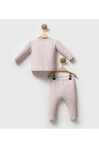 Cassiope Robe Embroidered Scalloped Jacquard Double Suit