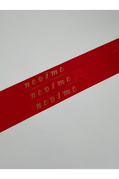 EvremStore Gold Ribbon on Red 3 Pieces