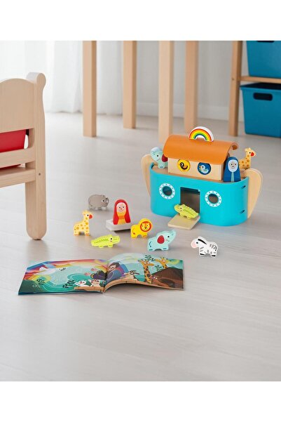 Fab N Funky Noah's Ark Toy, Shape Sorter Playset, 24 Months+, 32.5 x 19 x 16 cm, Multicolor - 20 Pieces
