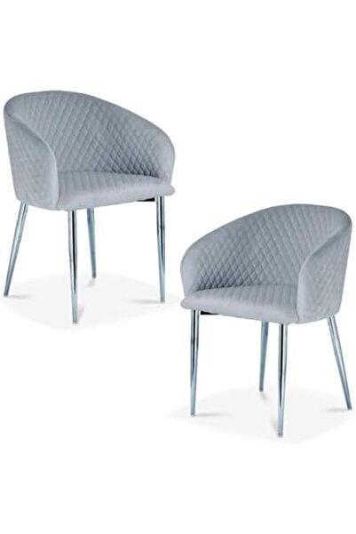 Vanity Living Modern Dining Chair Set of 2 with Velvet Fabric, 79.6cm Armchair For Living & Dining R