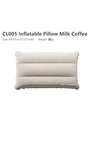 Choice وسادة بيسينا القابلة للنفخ بنكهة القهوة الكريمية، وسادة رقبة محمولة لل...