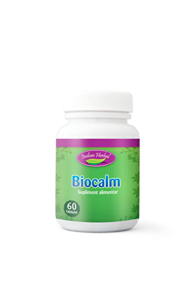 Indian Herbal Biocalm, 60 de comprimate, plante indiene