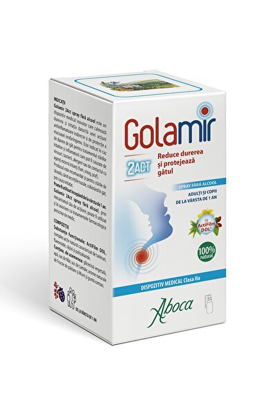 ABOCA Spray pentru gât fără alcool, Golamir 2Act, 30 ml