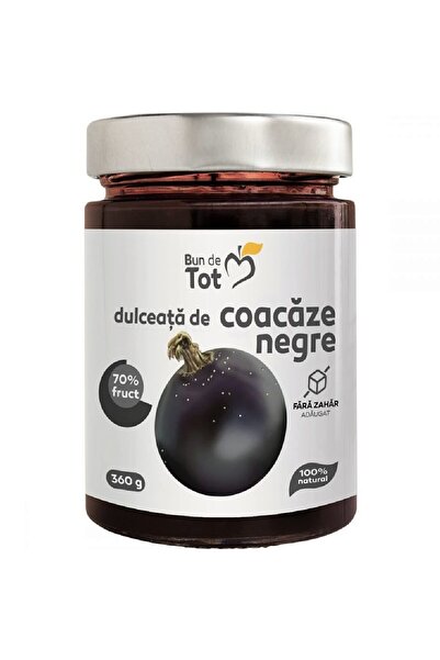 Dacia Plant Dulceață de coacăze negre 70% fructe fără zahăr adăugat, 360g, Bun de Tot