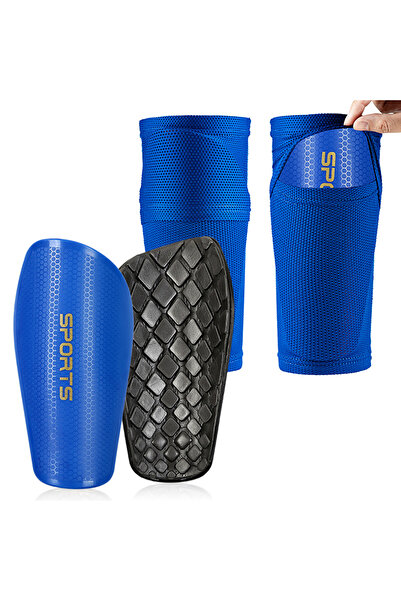 Choice S Blue set Loogdeel Soccer Football Shin Guard Socks Set Adults Kid Pr...