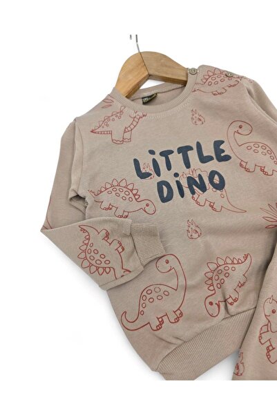 voyyo kids baby Baby Boy Little Printed 6-9-12-18-24 Months Seasonal, Long Sleeve 2 Thread Baby Set