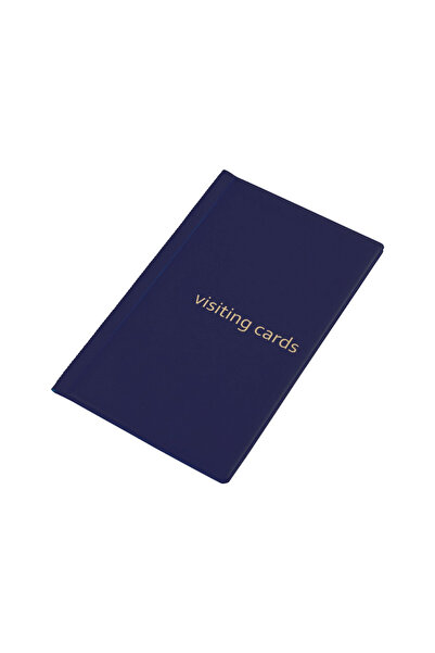 Panta Plast Mapa pentru 60 carti de vizita, Bleumarin