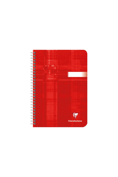 Clairefontaine A5 spiral notebook, 50 sheets, French lines,