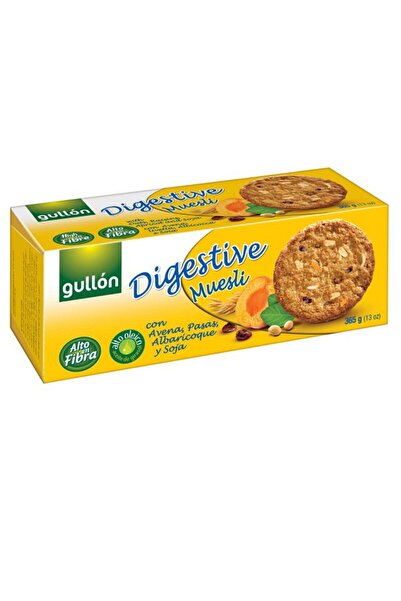 Gullon Wheat Flour Biscuits with Oat Flakes, Raisins, Apricots and Caramelized Soy, 230g,