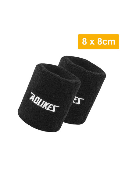 Aolikes Choice 8cm--Black 1 Pair Sweatbands Sports Wristband for Men & Women ...