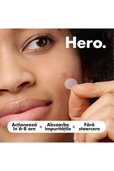 Hero Mighty Patch Duo Hydrocolloid Acne Patches for Whiteheads, 12 Pieces